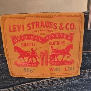 Levi's 505 Straight Fit Jeans - Deep Indigo